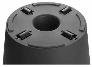 Gardenico Doniczka Metro Twist 'n' Roll antracyt, 39 x 35,5 cm, 39 cm