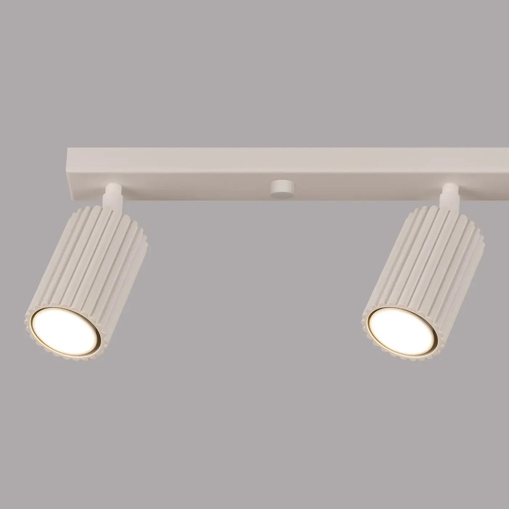 Listwa oświetleniowa 4-punktowa KARBON 4L beżowa ryflowana SOLLUX  LIGHTING