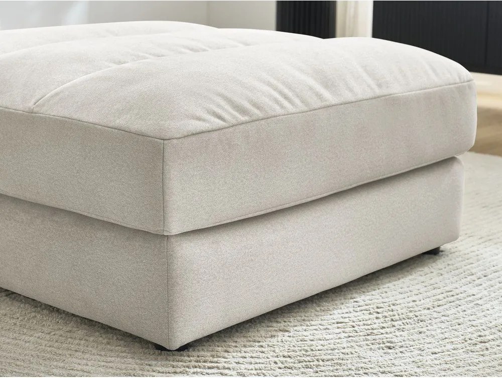 Beżowy aksamitny podnóżek Sierra – Bobochic Paris