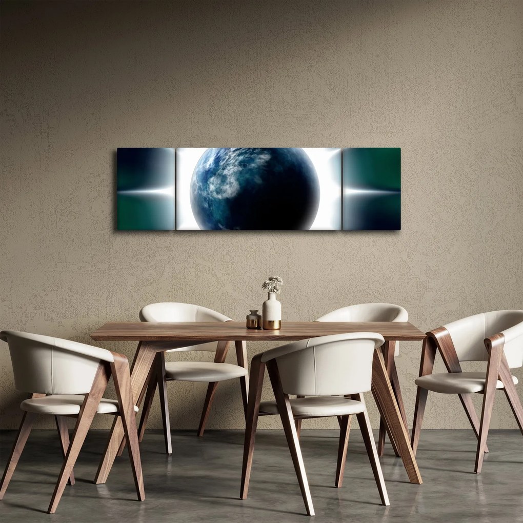 Obraz napromieniowanej planety (170x50 cm)