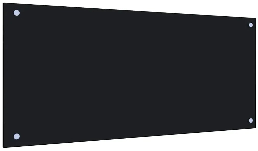 Czarny szklany panel ochronny na ścianę P2-P70