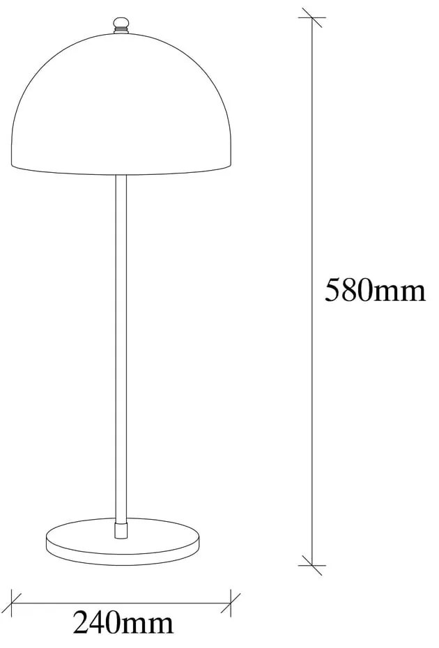 Lampa stołowa w kolorze złota z metalowym kloszem (wysokość 58 cm) Can – Opviq lights