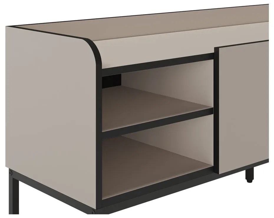 Kremowa szafka pod TV 160x55x42 cm Adara – Marckeric