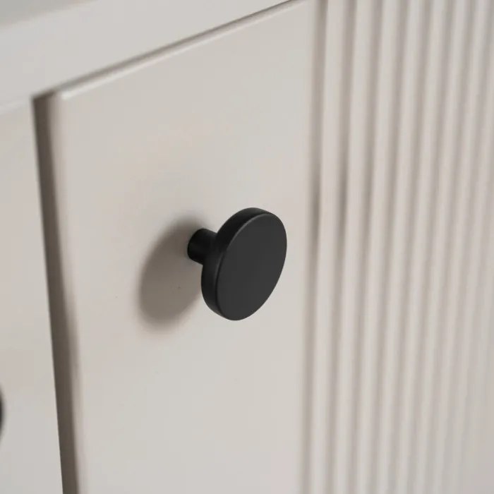 Komoda do Salonu SOFT 104 cm Kaszmir Ryflowana Dwudrzwiowa Nowoczesna