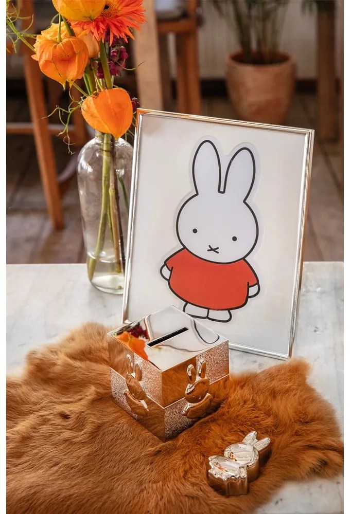 Metalowa ramka stojąca/ścienna w kolorze srebra 15x20 cm Miffy – Zilverstad
