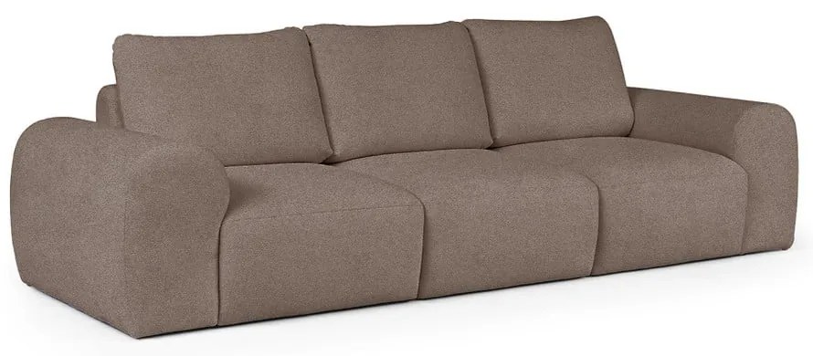 Brązowa sofa z materiału bouclé 287 cm Mirel – Rodier