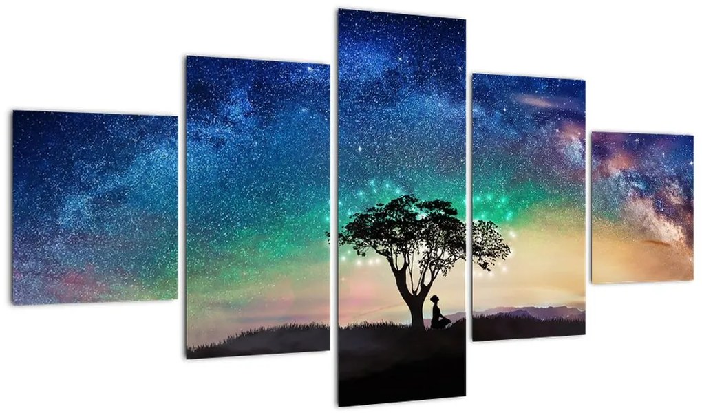 Obraz - Odpoczynek pod gwiazdami (125x70 cm)