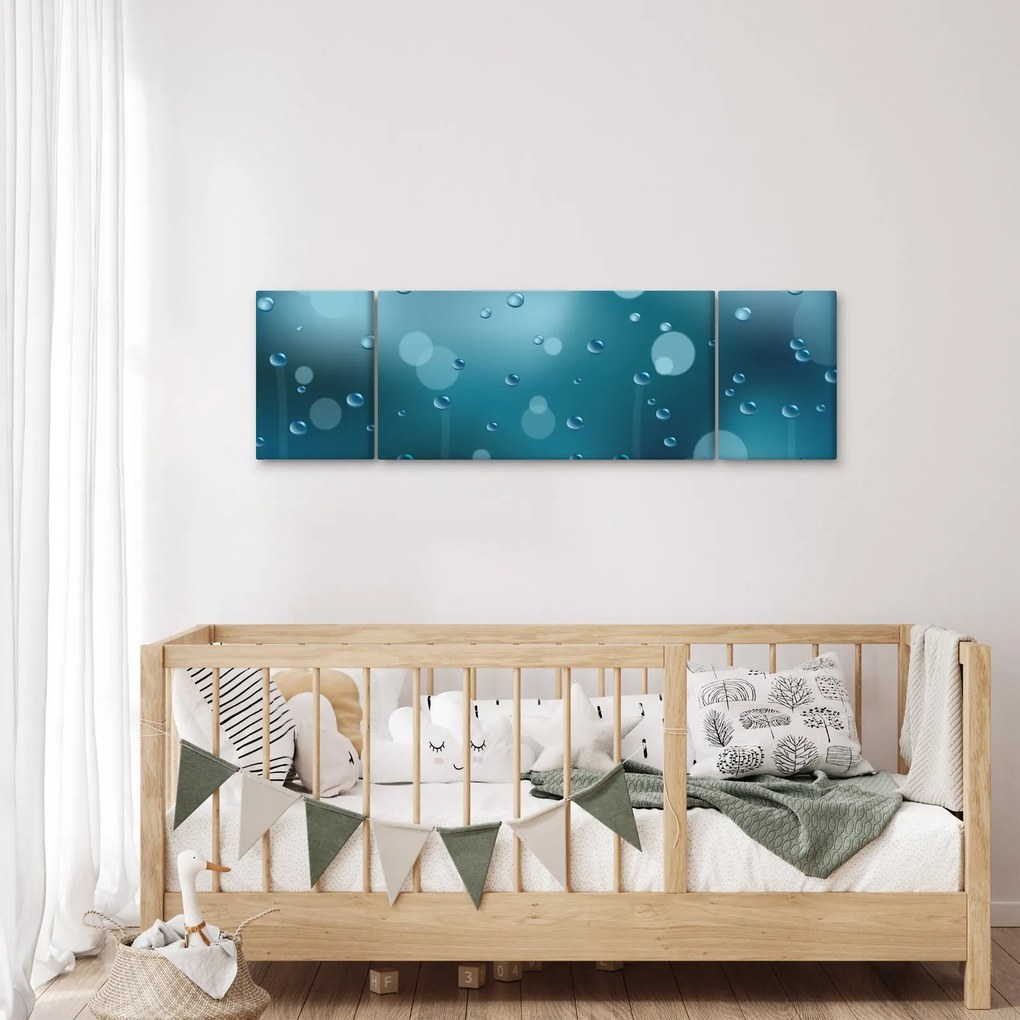 Obraz kropelek (170x50 cm)