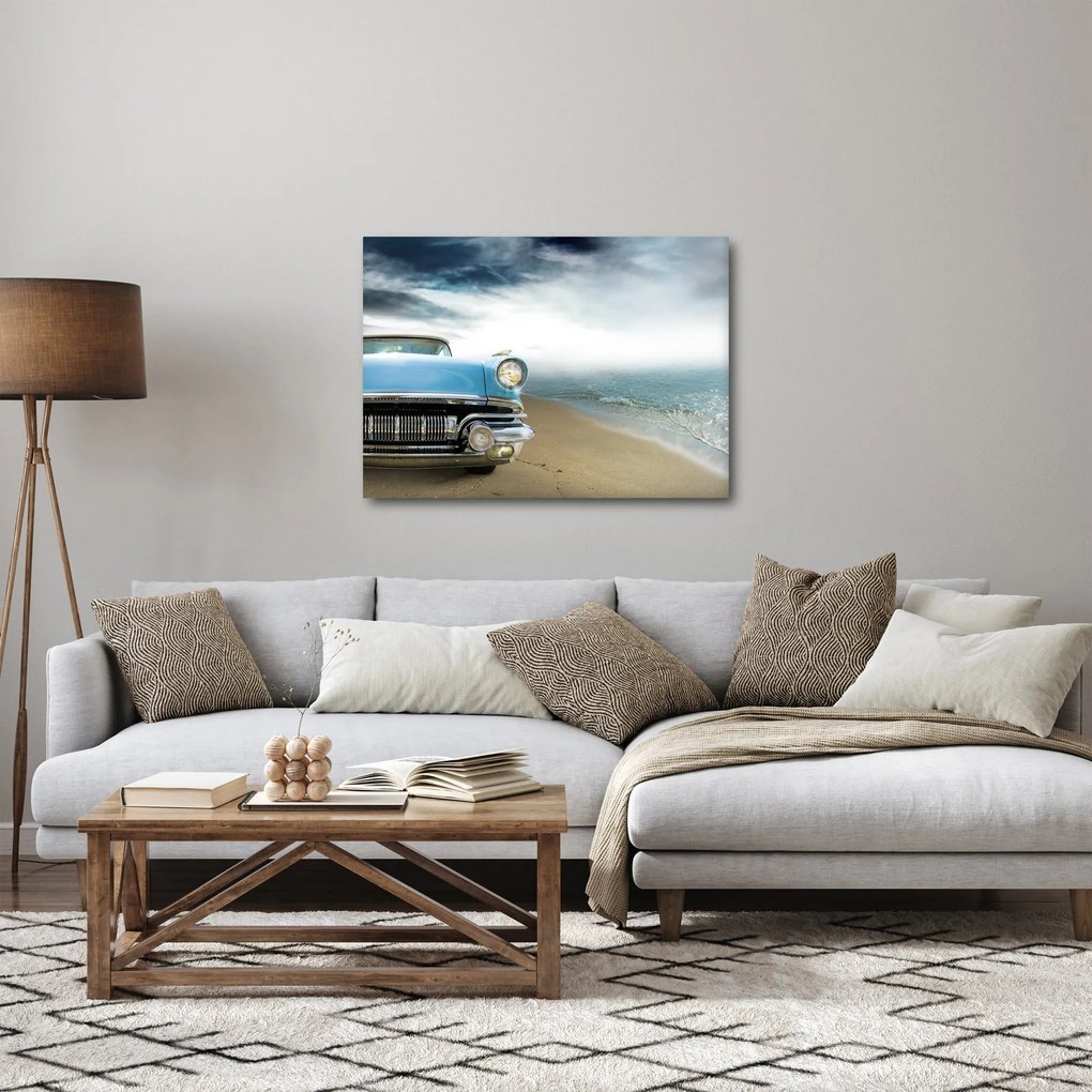Obraz - Kabriolet w stylu vintage (70x50 cm)