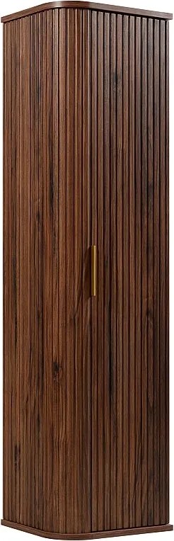 Szafka łazienkowa wisząca, dąb orzech, 35,5 x 139 x 31,5 cm