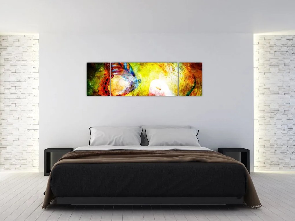 Obraz - Kosmiczny motyl (170x50 cm)