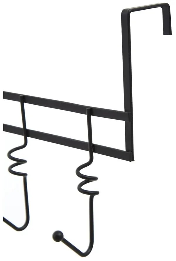 Czarny metalowy wieszak na drzwi 46 cm Jaxen – Premier Housewares