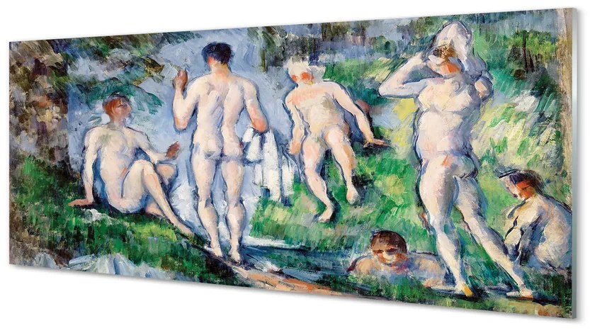 Obraz akrylowy Kąpiący się - Paul Cézanne