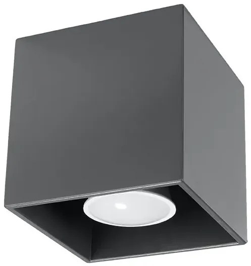 Kwadratowy plafon kostka antracyt - EX537-Lenobri