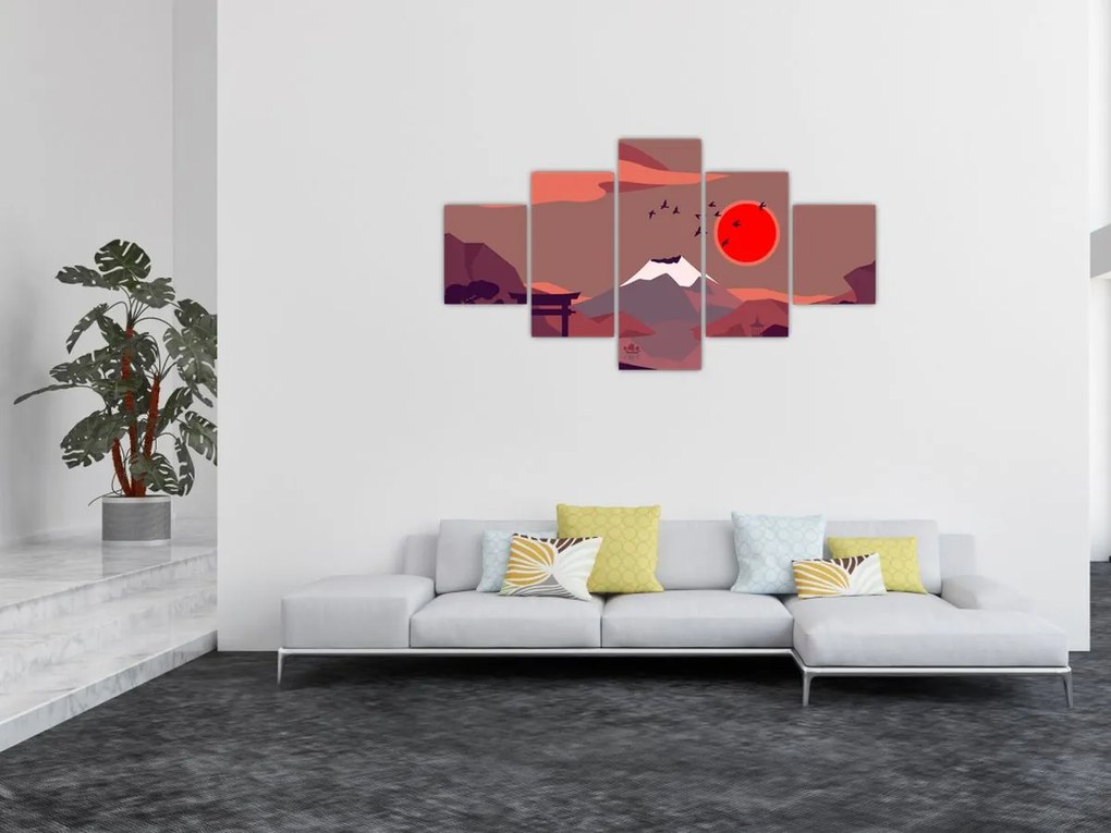 Obraz - Góry Fuji (125x70 cm)