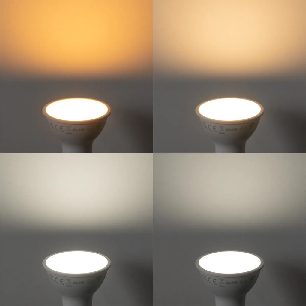 Zestaw 5 żarówek LED GU10 50mm przezroczystych 4,7W 400 lm 2200-2400K