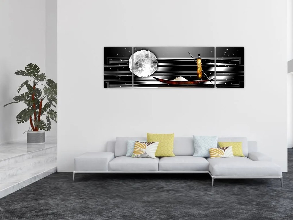 Obraz malarstwa z epoki starożytnej (170x50 cm)