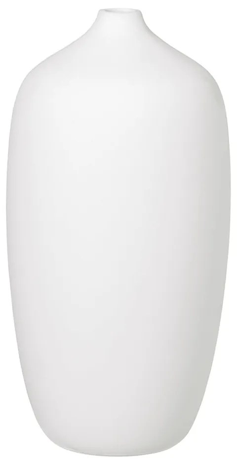 Biały ceramiczny wazon Blomus, wys. 25 cm