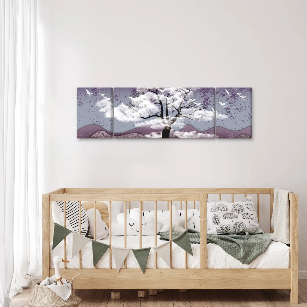 Obraz - Drzewo w chmurach (170x50 cm)