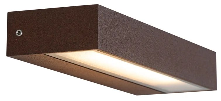 Zewnetrzna Nowoczesna lampa ścienna brązowo-rdzawa z LED IP65 - Hannah Nowoczesny Oswietlenie zewnetrzne