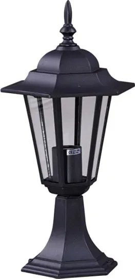 Czarna niska lampa ogrodowa w stylu retro - 3X S329 G2-E45