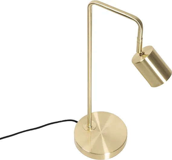 Nowoczesna lampa stołowa mosiężna regulowana - Java