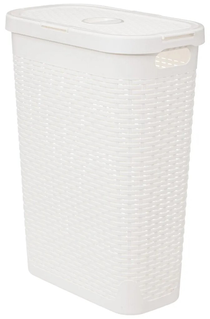 Wysoki kosz na pranie z plastiku, 40 l