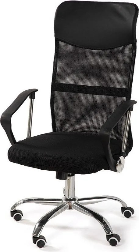 Czarne tapicerowane krzesło biurowe Arco – Bonami Essentials