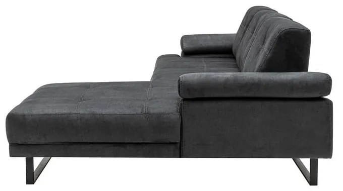 Ciemnoszara sofa narożna Artie Mustang, narożnik prawy