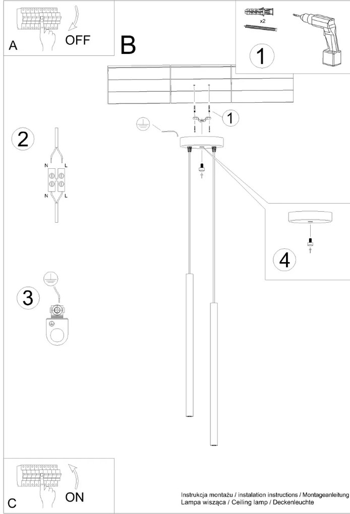 Lampa wisząca PASTELO 2 zielona oliwka SOLLUX LIGHTING