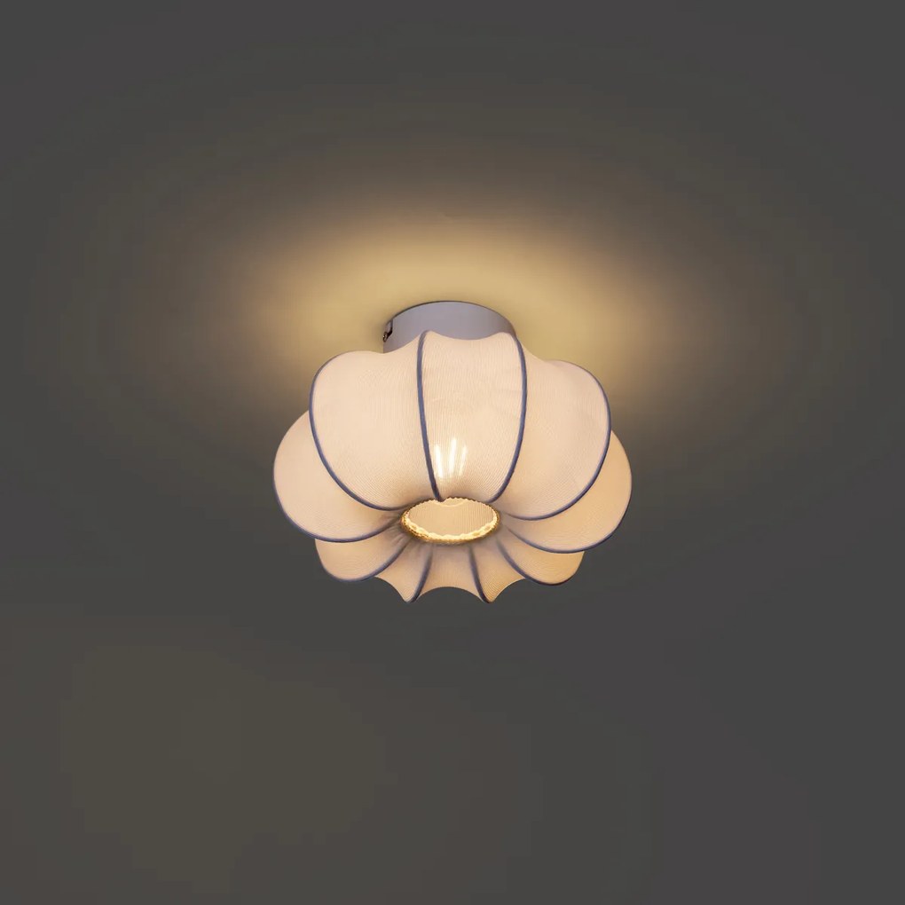 Lampa sufitowa Japandi biała 27 cm - Plu Asyesha