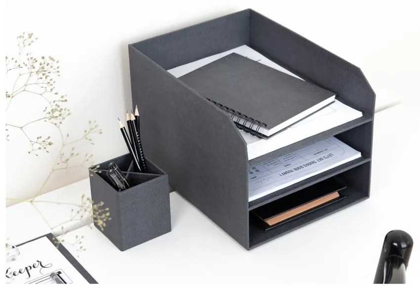 Kartonowy organizer na dokumenty Trey – Bigso Box of Sweden
