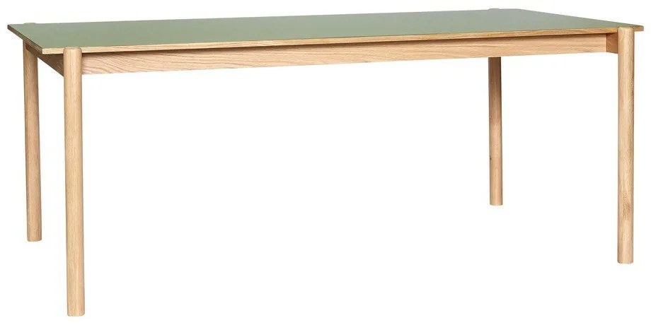 Stół z litego drewna dębowego 107x190 cm Oblique – Hübsch