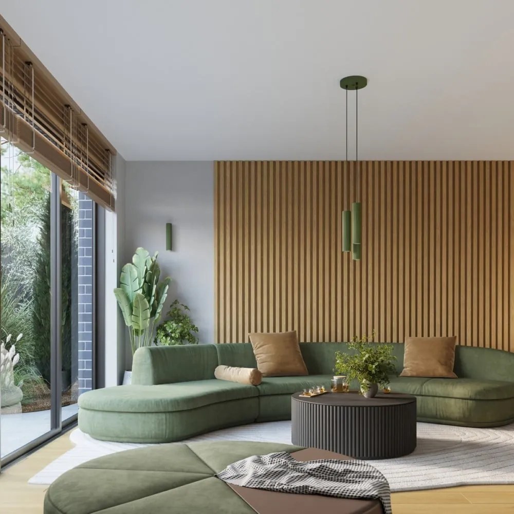 Zielony kinkiet Gleam – Sollux