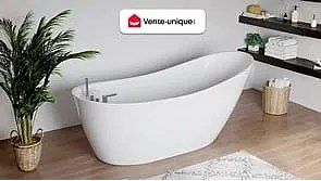 Wanna wolnostojąca NATALIA - 1-osobowa - 75 x 170 x wys.73 cm - 282 l - kolor biały