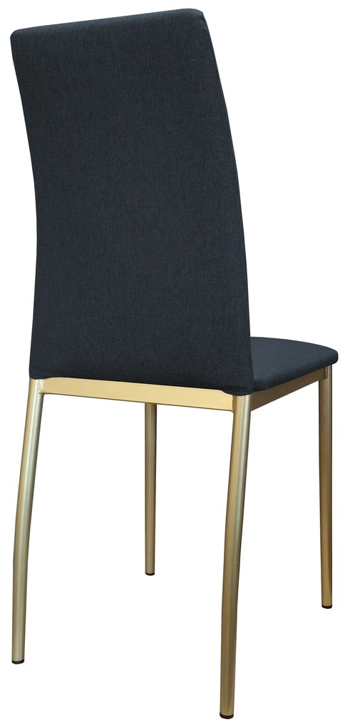 Krzesło tapicerowane ALAN stelaż złoty Sawana 80