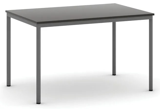 Stół jadalniany, 120x80 cm, ciemnoszara podstawa, wenge