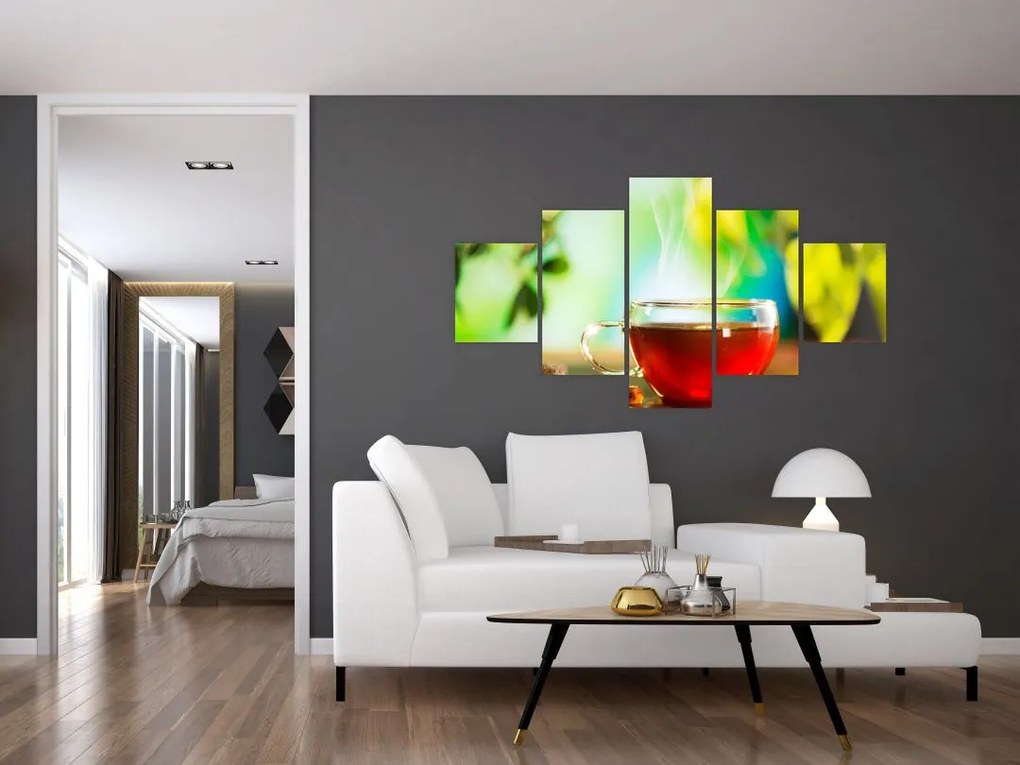 Obraz - Martwa natura z herbatą (125x70 cm)