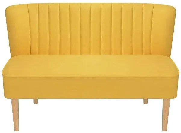 Romantyczna sofa Lernes - żółta