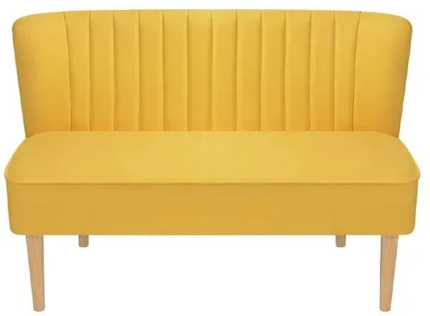 Romantyczna sofa Shelly - żółta