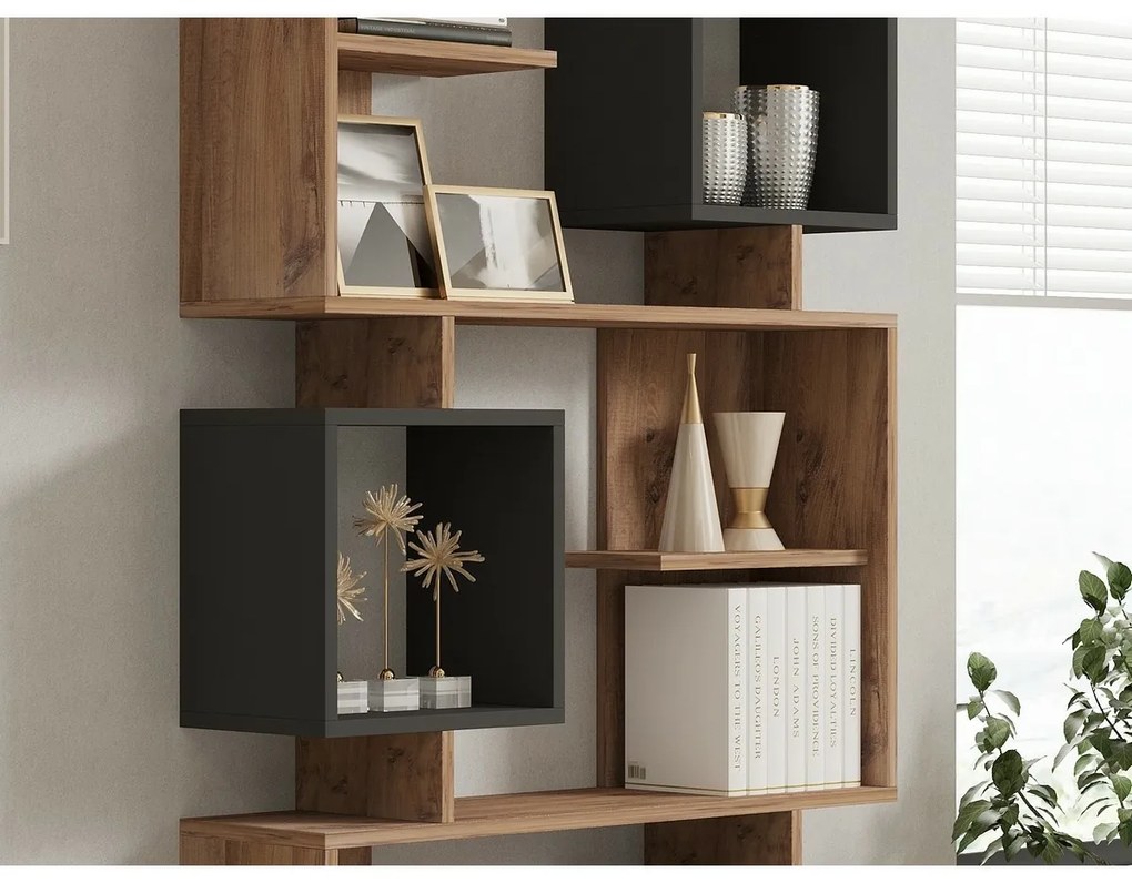 Biblioteczka Icardi Anthracite i Atlantic Pine