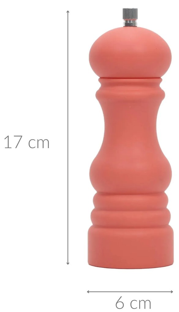 Młynek do pieprzu z tworzywa sztucznego, Ø 6 x 17,5 cm
