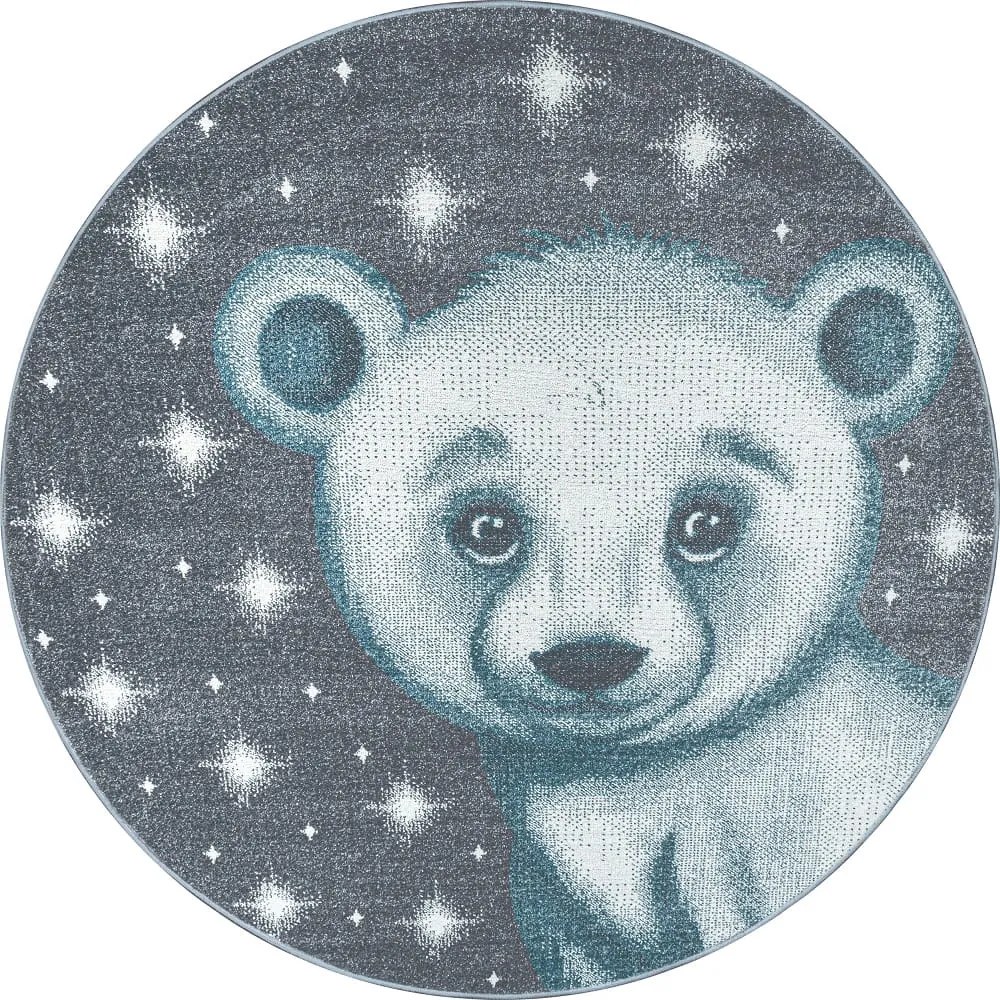 Dywan dziecięcy Bambi Miś niebieski 80 cm x 150 cm