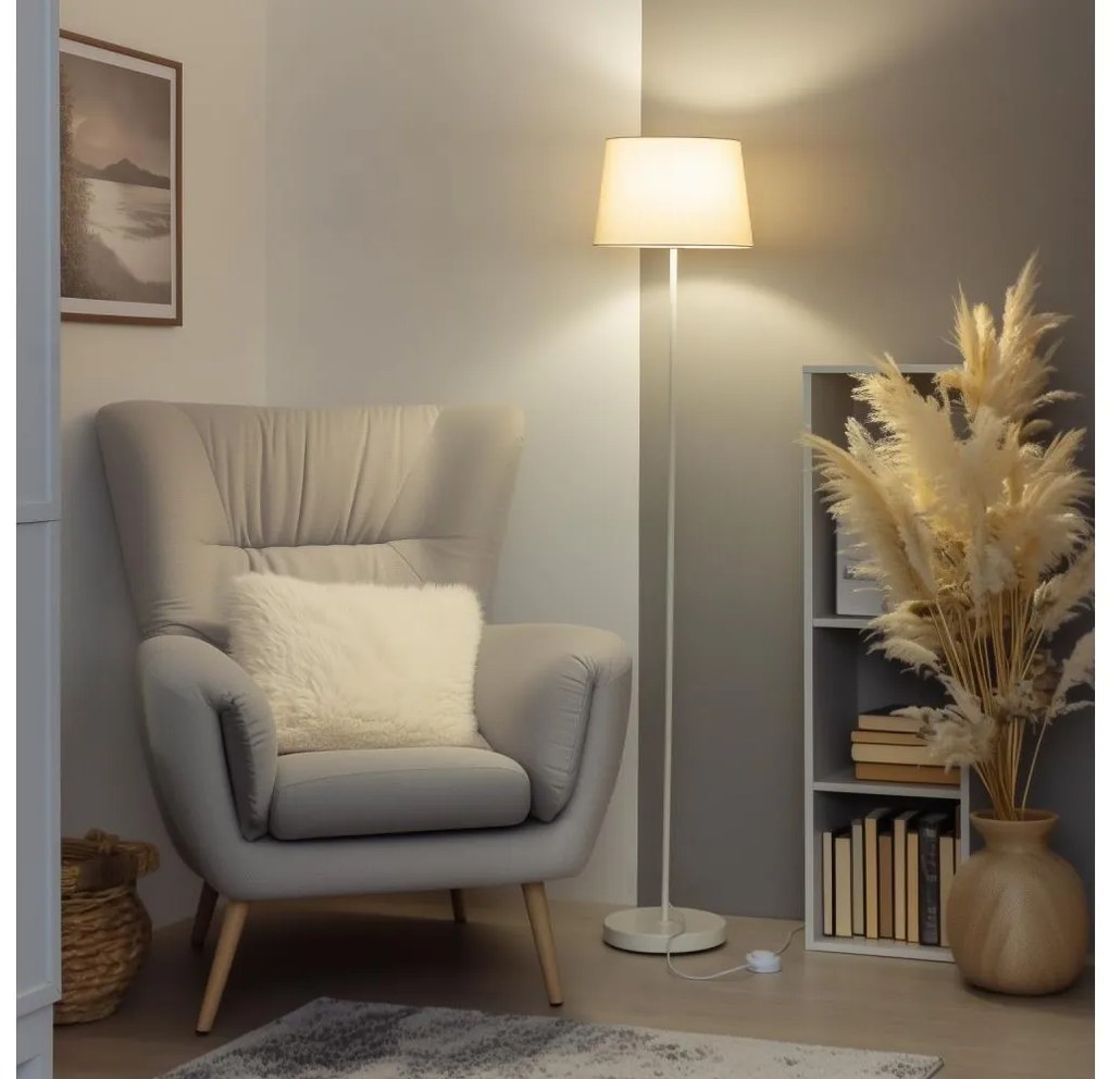 Brilagi - LED lampa stojąca CERIA 1xE27/40W/230V śr. 30 cm beżowa/biała