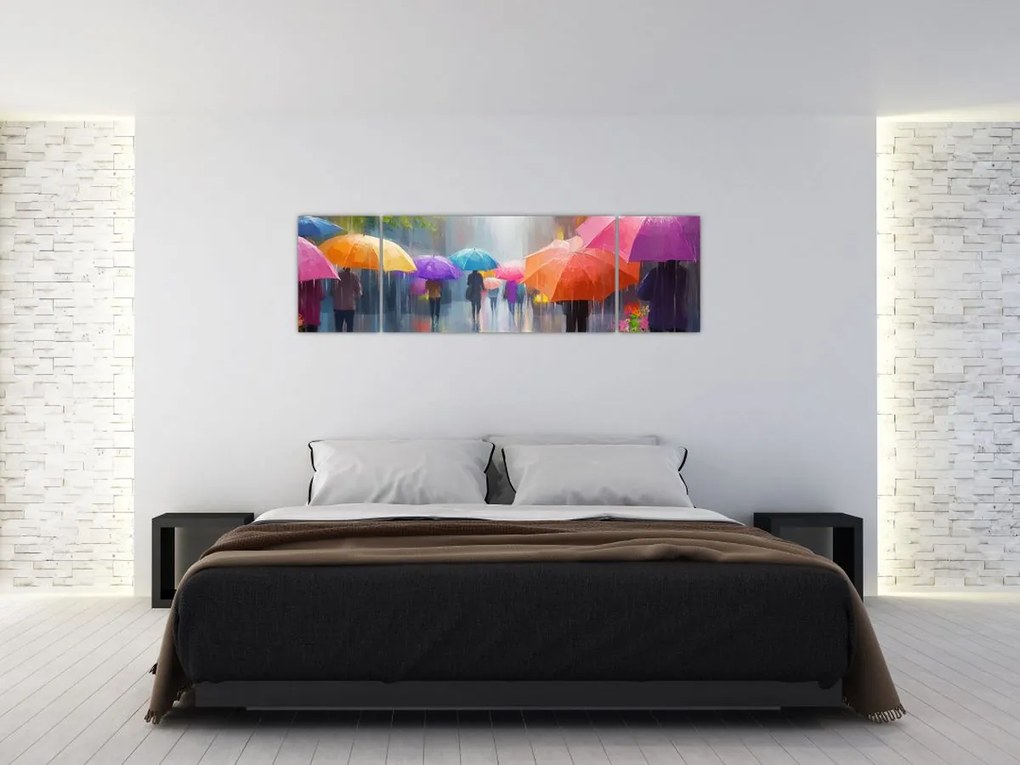 Obraz - Deszczowy dzień (170x50 cm)