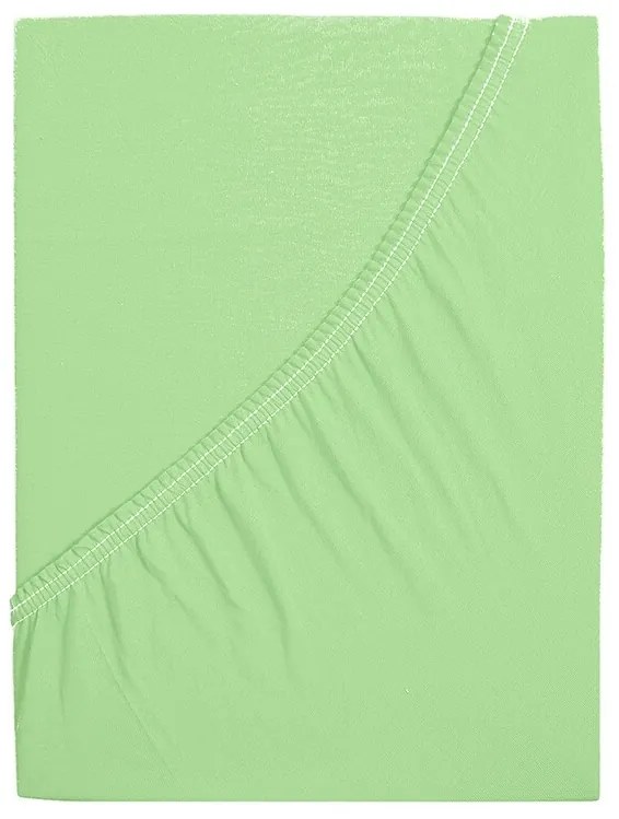 4Prześcieradło Home Jersey Ideal zielone, 160 x200 cm, 160 x 200 cm