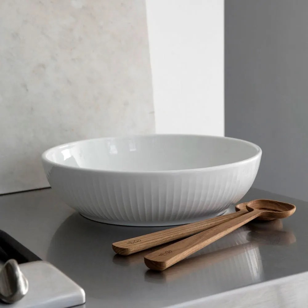 Biała porcelanowa misa do sałatek Kähler Design Hammershoi, ⌀ 30 cm