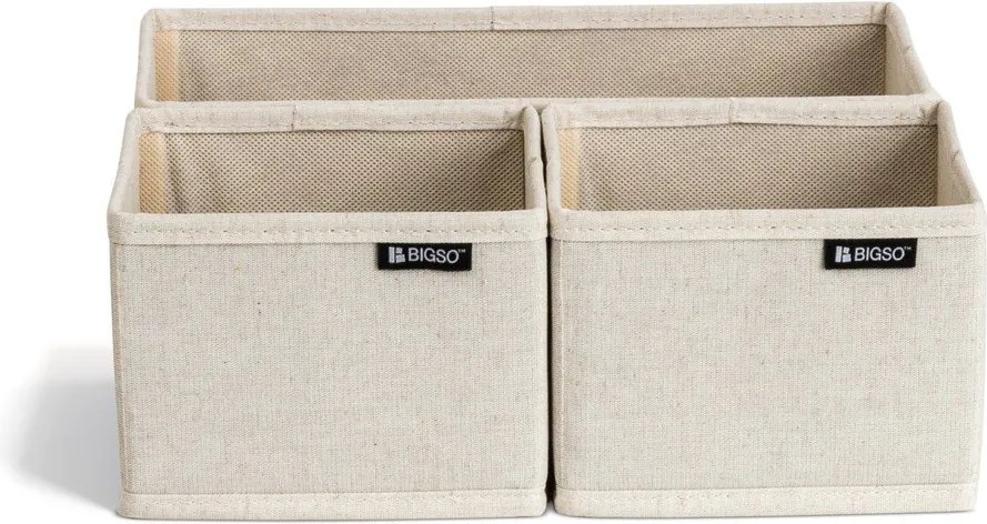 Tekstylne organizery do szuflady zestaw 3 szt. Soft Storage – Bigso