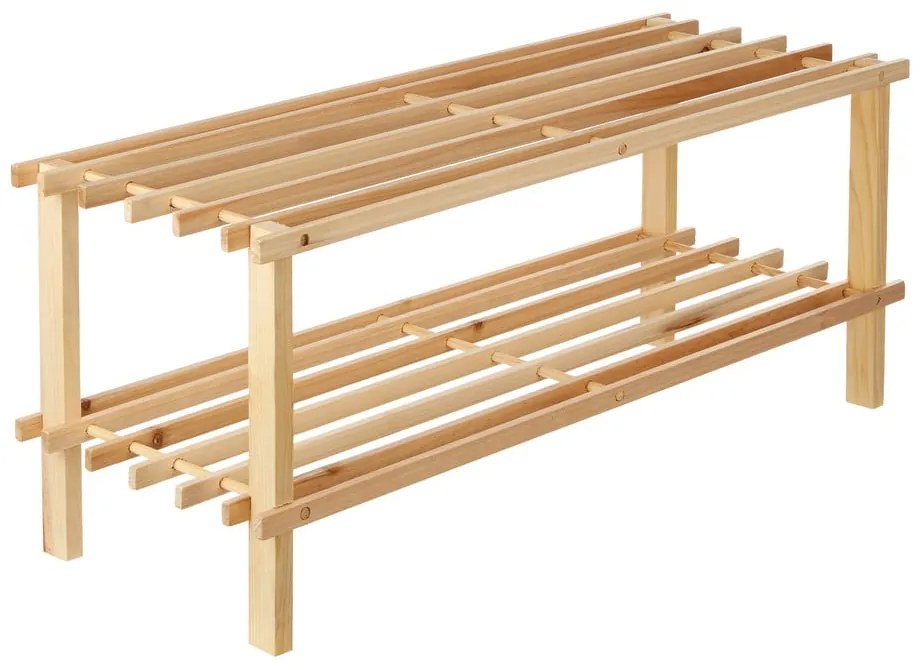 Szafka na buty z litego drewna jodłowego w naturalnym kolorze – Premier Housewares