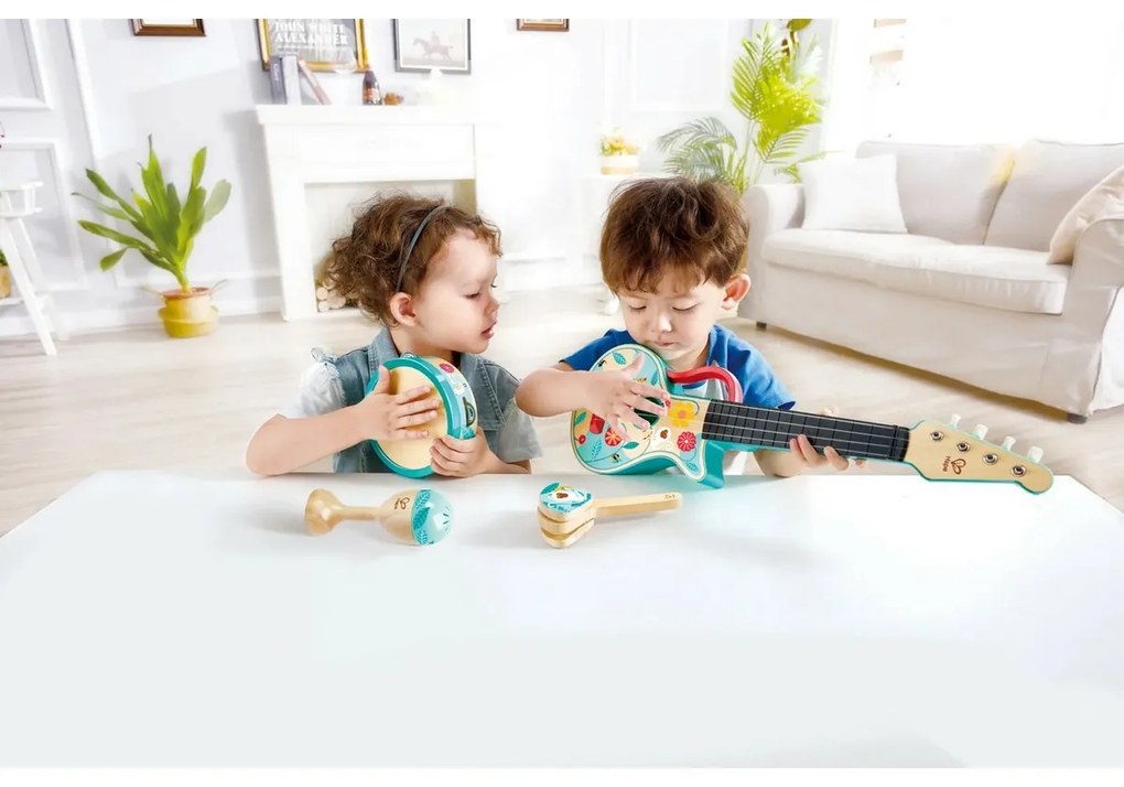Zestaw instrumentów perkusyjnych 4w1 Hape